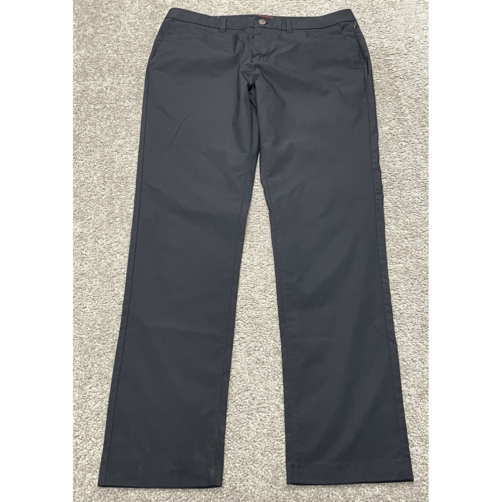 UNTUCKit Pants Traveller Performance Black Mens 35x34 Slim Fit Casual Golf Chino
